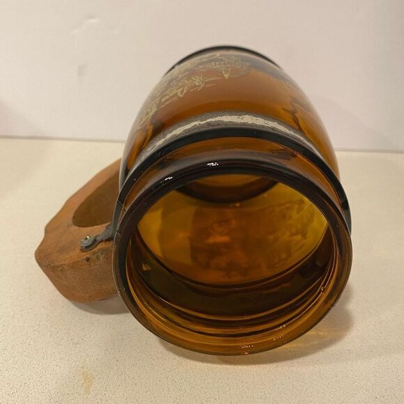 Vintage Georgia Brown Barrel Mug Siesta Ware Style Glass Collectible - Picture 4 of 5